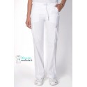 Pantalon Medical Femme Anti taches Blanc