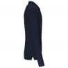 Polo Homme Manches Longues 100% Coton Blanc