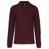 Polo Homme Manches Longues 100% Coton Blanc