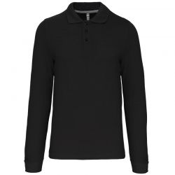 Polo de Travail K243 Homme- Coton, Manches Longues, Coupe Droite