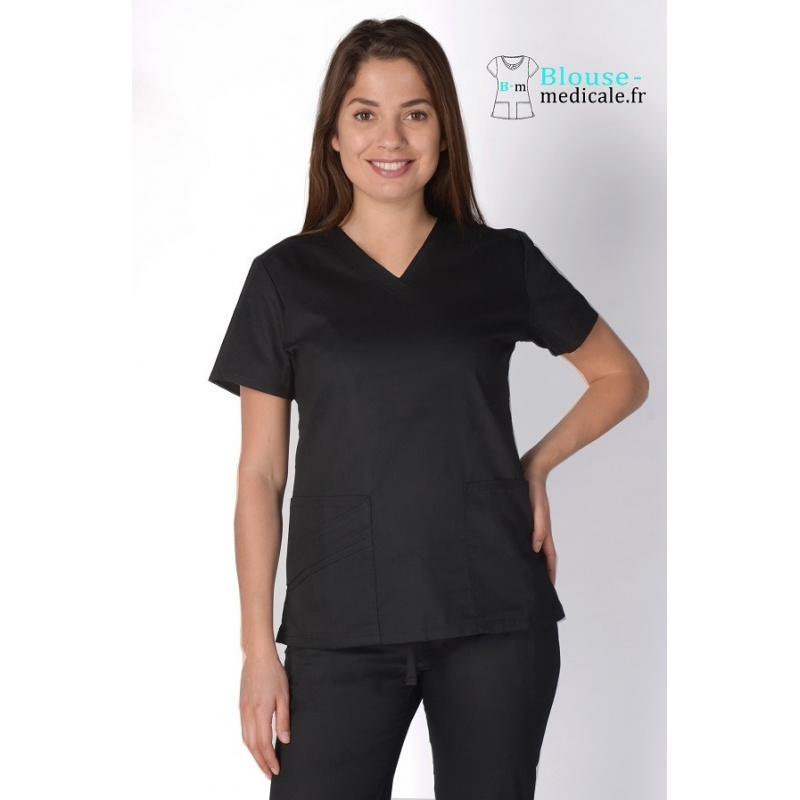 Tunique Medicale Cherokee Luxe Femme Noir 1845