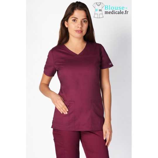 Tunique Medicale Cherokee Femme Bordeaux 4727