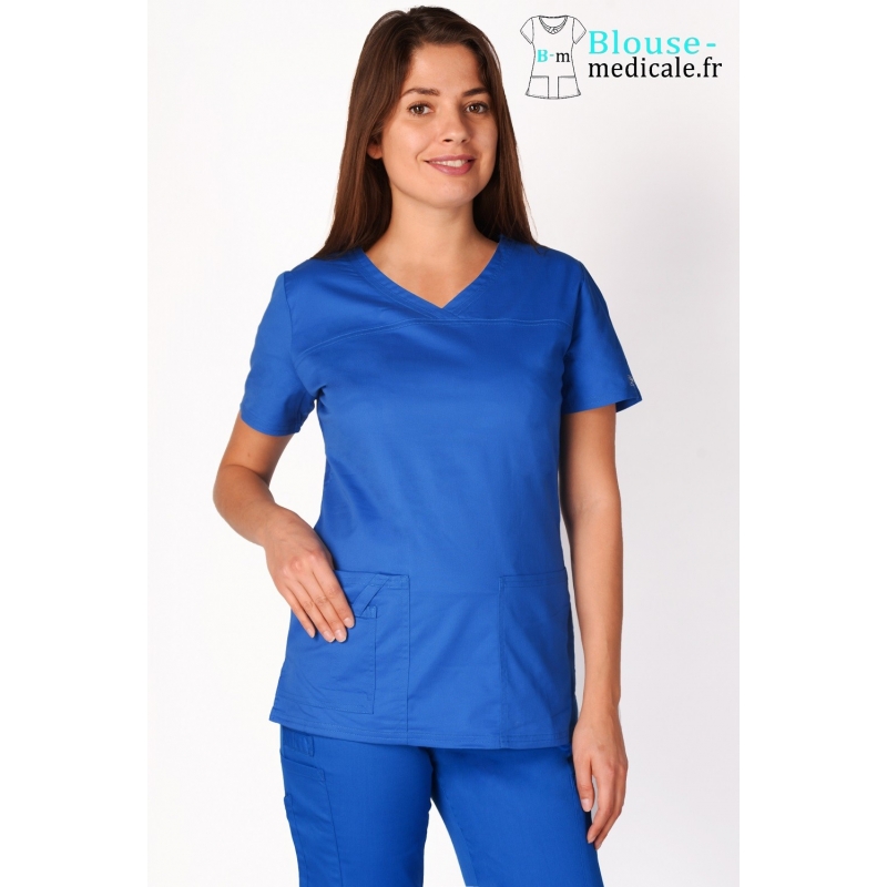 Tunique Medicale Cherokee Femme Bleu Royal 4727