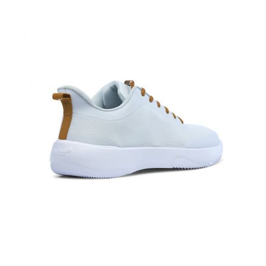 Basket Hopital ultra confortable Schu'zz Snug Blanc Camel