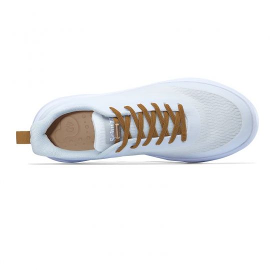 Basket Hopital ultra confortable Schu'zz Snug Blanc Camel