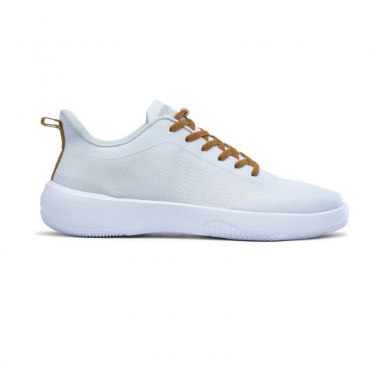 Basket Hopital ultra confortable Schu'zz Snug Blanc Camel