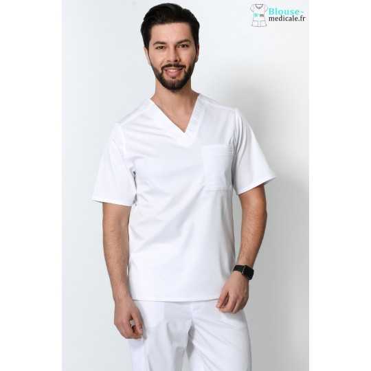 Tunique Medicale Homme Cherokee Luxe Blanc 1929