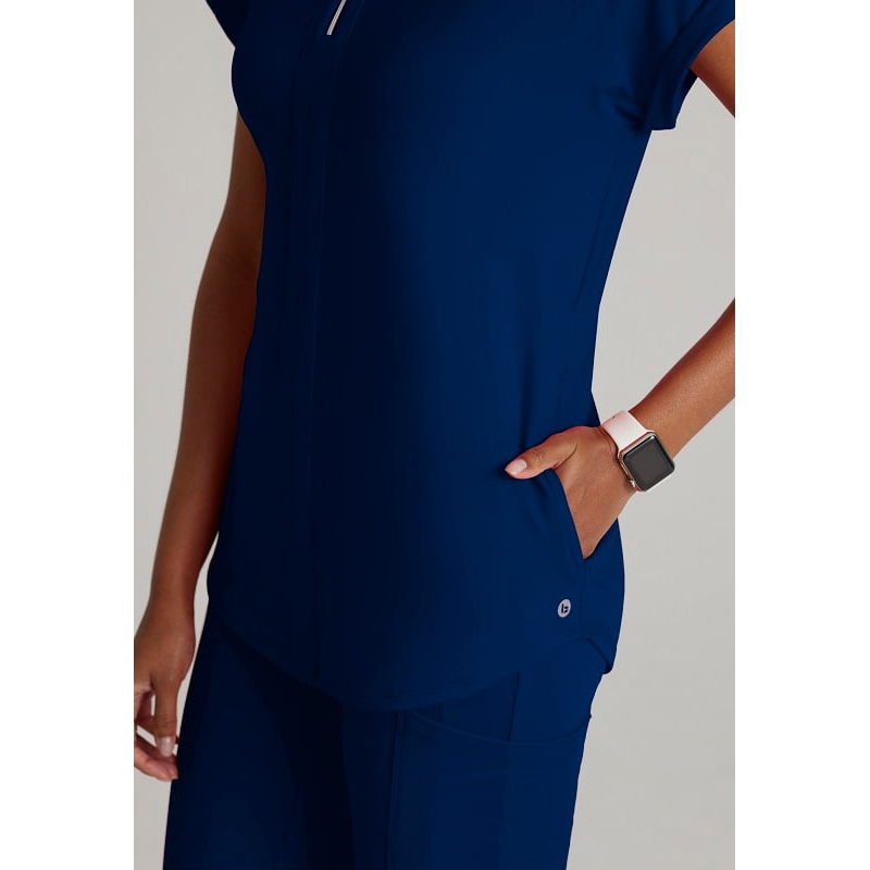 Tunique Médicale Femme Col Zip BOT210 Barco