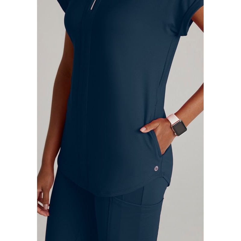Tunique Médicale Femme Col Zip BOT210 Barco