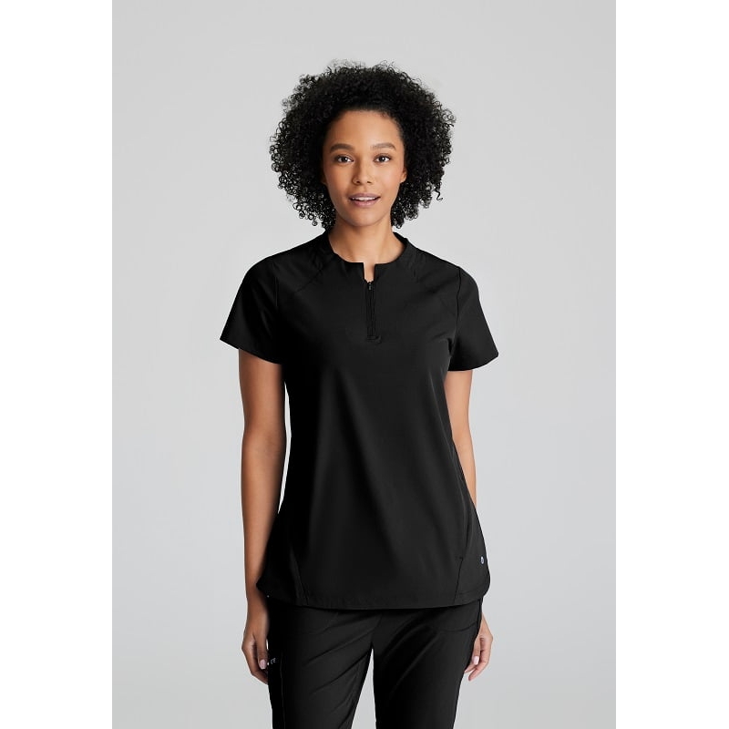 Tunique Médicale Col Rond Zippé Femme BOT216 Barco