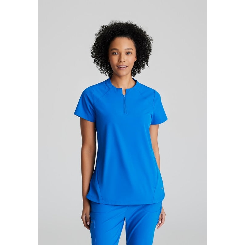 Tunique Médicale Col Rond Zippé Femme BOT216 Barco