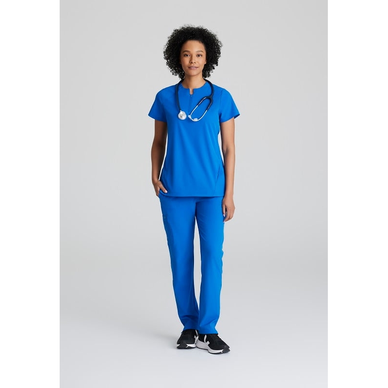 Tunique Médicale Col Rond Zippé Femme BOT216 Barco