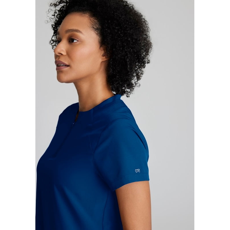 Tunique Médicale Col Rond Zippé Femme BOT216 Barco