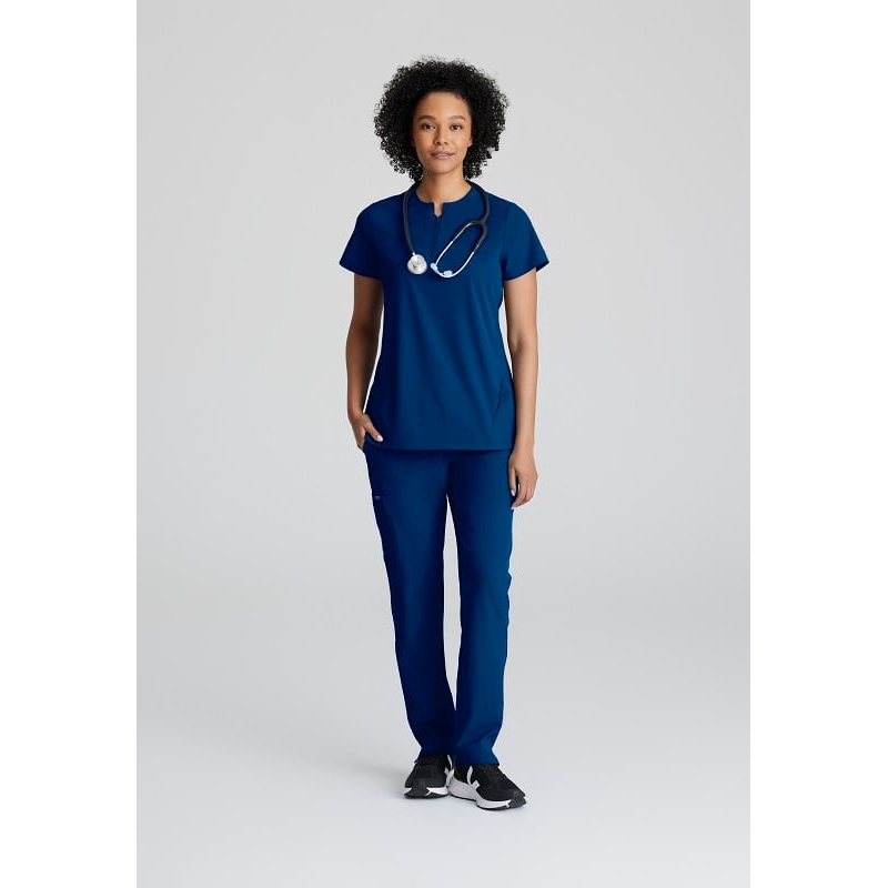 Tunique Médicale Col Rond Zippé Femme BOT216 Barco