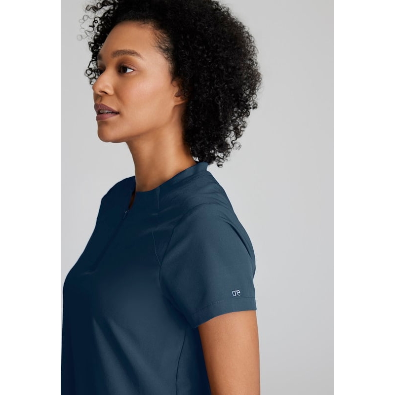 Tunique Médicale Col Rond Zippé Femme BOT216 Barco