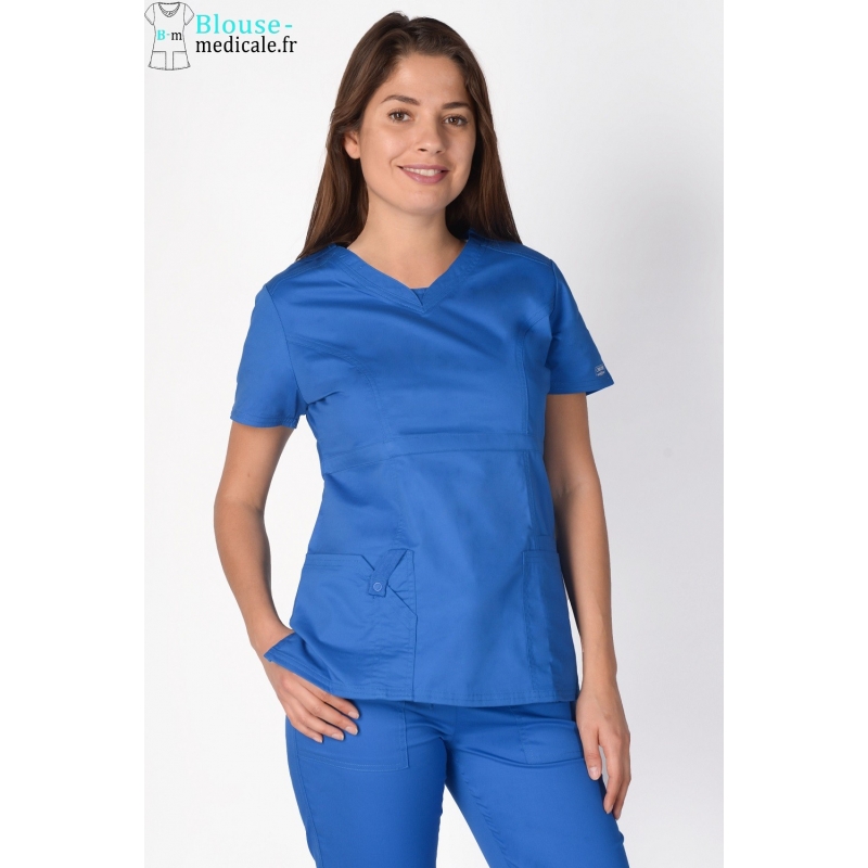 Tunique Medicale Cherokee Femme Bleu Royal 24703