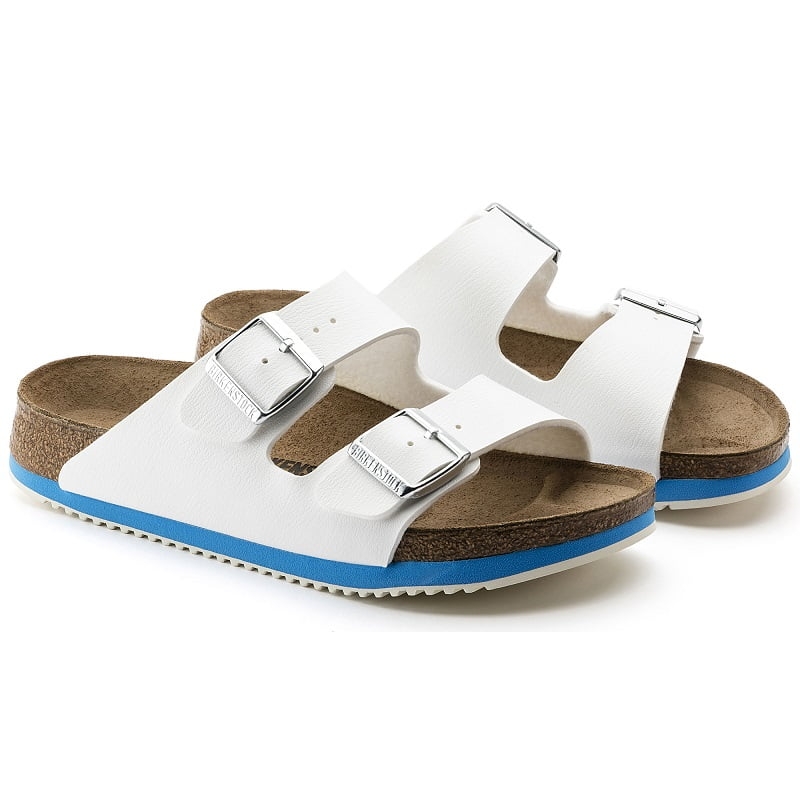Sandale Médicale Birkenstock Arizona Super Grip Blanc