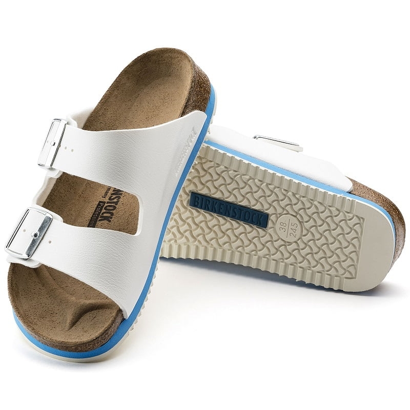 Sandale Médicale Birkenstock Arizona Super Grip Blanc