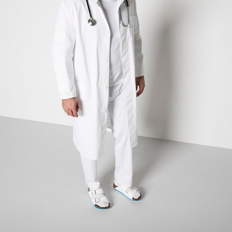 Sandale Médicale Birkenstock Arizona Super Grip Blanc