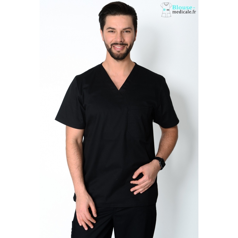 Tunique Medicale Cherokee Homme Noir 4743
