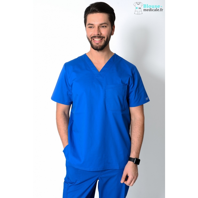Tunique Medicale Cherokee Homme Bleu Royal 4743