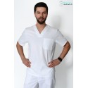Tunique Medicale Cherokee Homme Blanc 4743