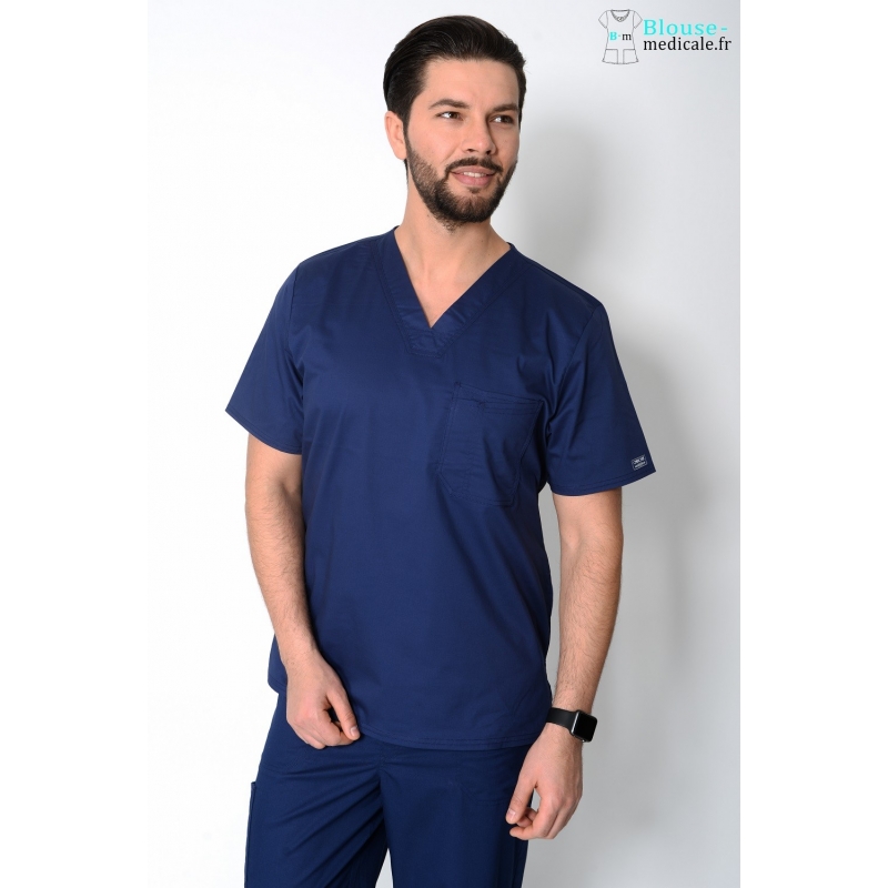 Tunique Medicale Cherokee Homme Bleu Marine 4743