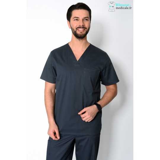 Tunique Medicale Cherokee Homme Gris Anthracite 4743
