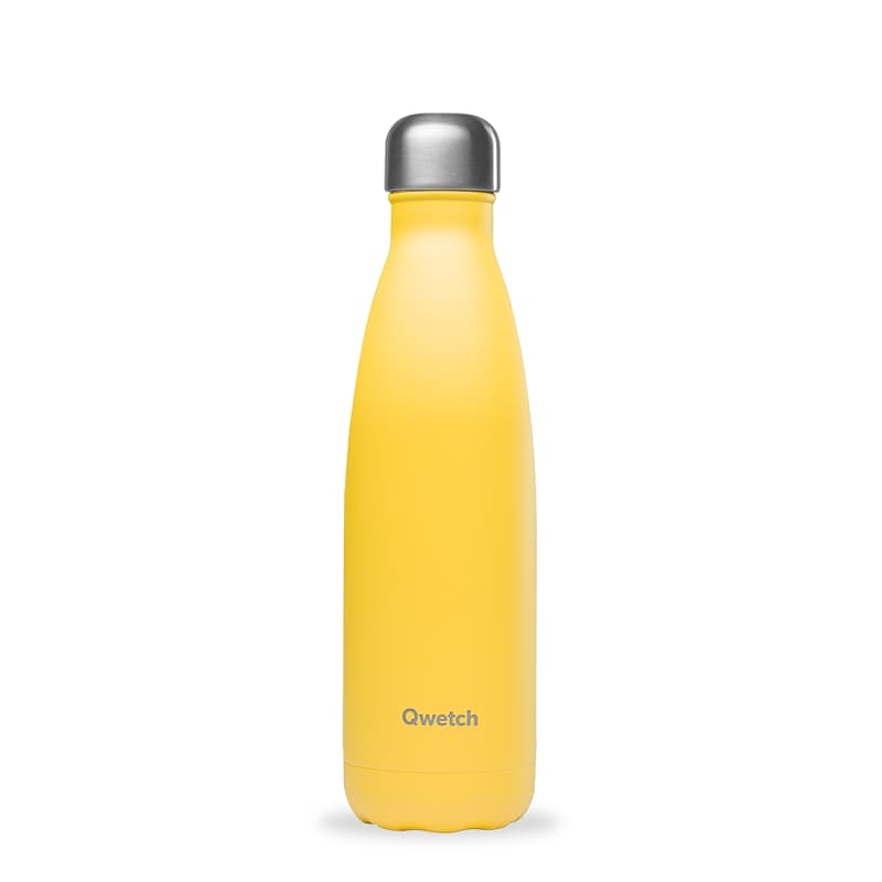 Bouteille Isotherme Jaune Pop QWETCH