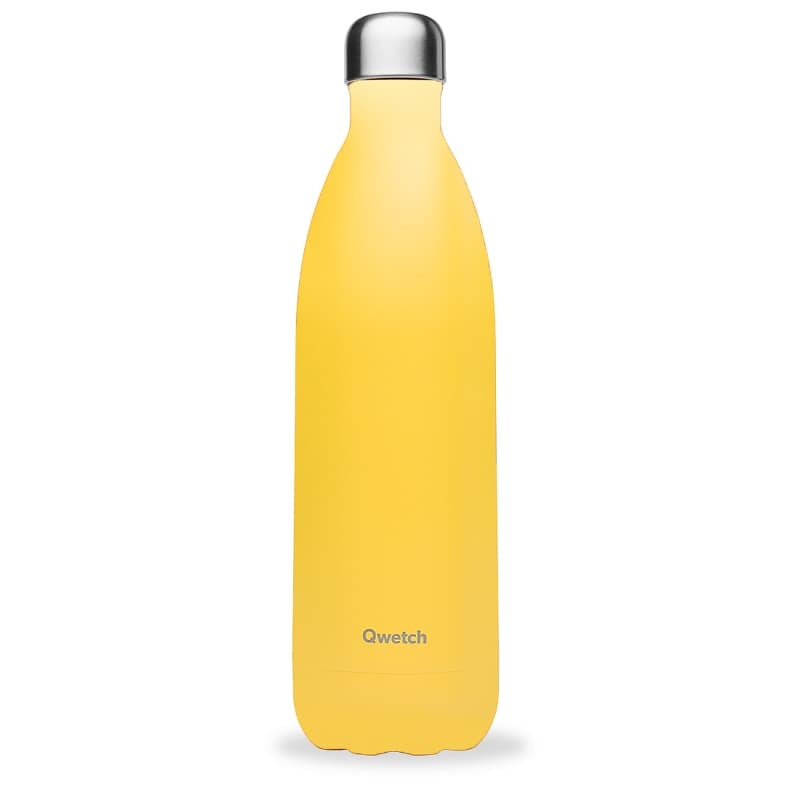 Bouteille Isotherme Jaune Pop QWETCH