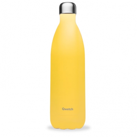 Bouteille Isotherme Jaune Pop QWETCH