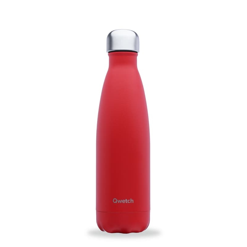 Bouteille Isotherme Rouge Cardinal Matt QWETCH