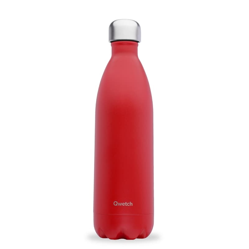 Bouteille Isotherme Rouge Cardinal Matt QWETCH