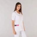 Blouse pharmacienne bicolore légère Cris Gary's