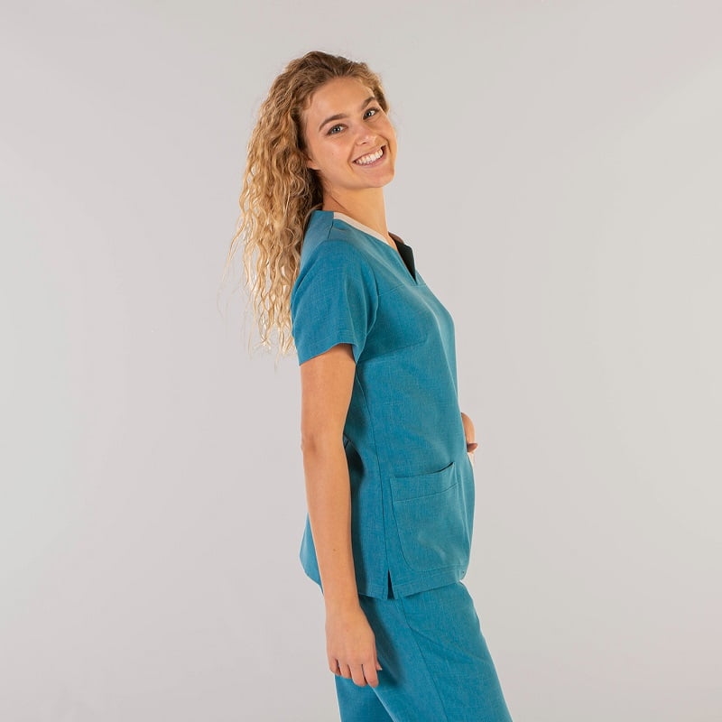 Tunique médicale femme aspect lin Mirta Gary's