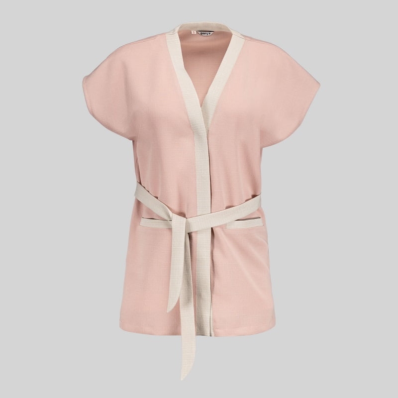 Blouse esthéticienne réglable aspect lin Loto Gary's