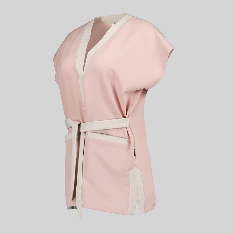 Blouse esthéticienne réglable aspect lin Loto Gary's