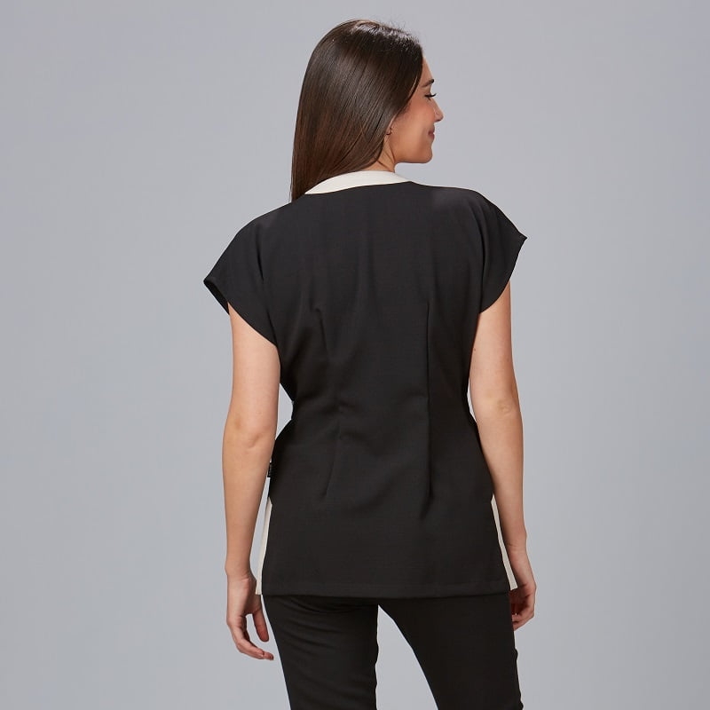 Blouse esthéticienne réglable aspect lin Loto Gary's