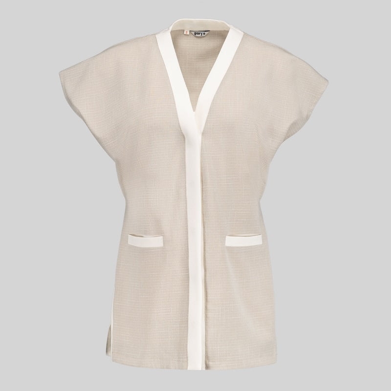 Blouse esthéticienne réglable aspect lin Loto Gary's