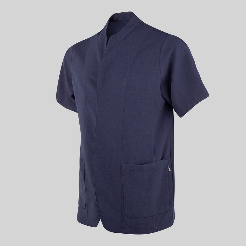 Blouse à pression homme aspect lin Cliclamen Gary's