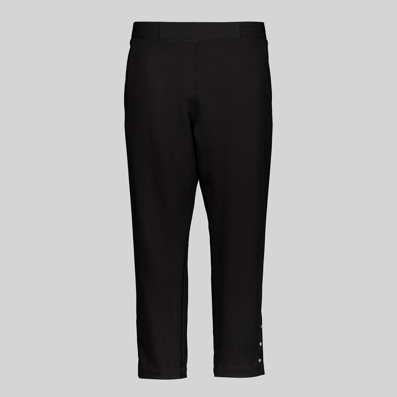 Pantacourt femme aspect lin Gary's