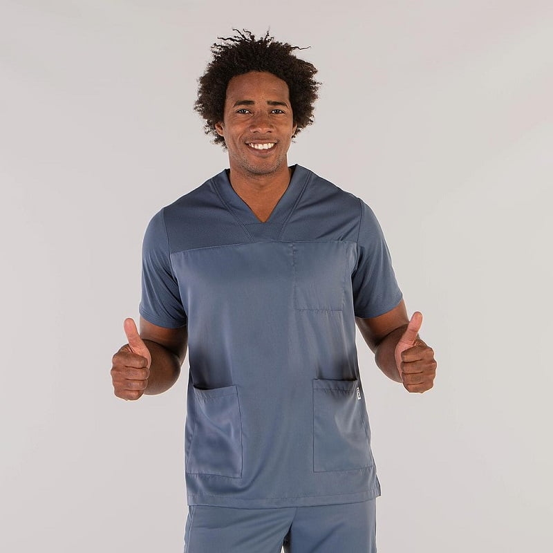 Tunique médicale homme bimatière légère Izan Peach Gary's