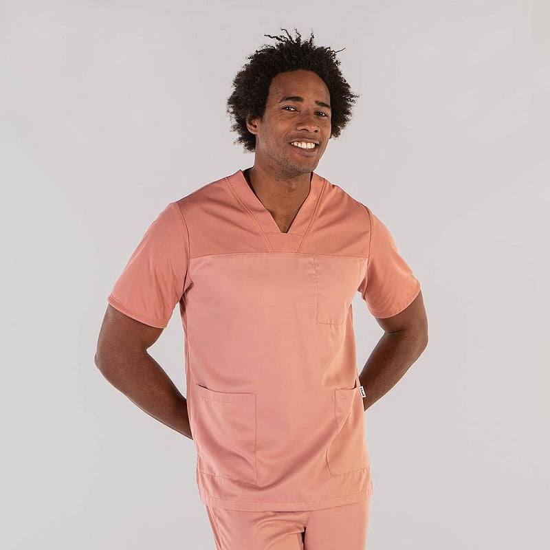 Tunique médicale homme bimatière légère Izan Peach Gary's