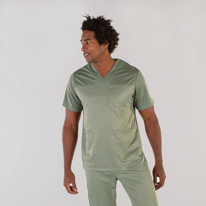 Tunique médicale homme bimatière légère Izan Peach Gary's