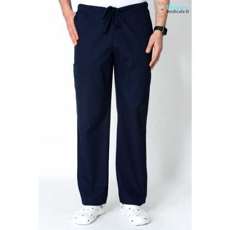 Pantalon Unisexe Bleu Marine Orange G3702