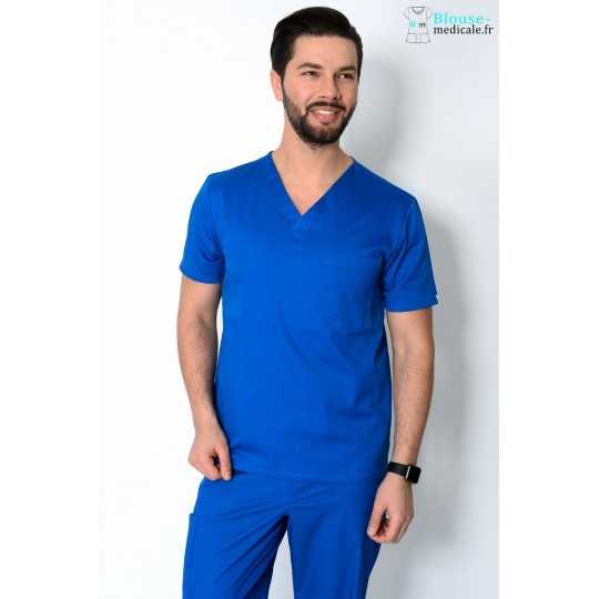 Tunique Medicale Cherokee Antimicrobienne Unisexe Bleu Royal 34777A