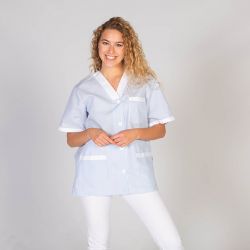 T-SHIRT Générique Blouse Blanche Lycée Coton Blouse Chimie Laboratoire Femme Homme Manche Longue