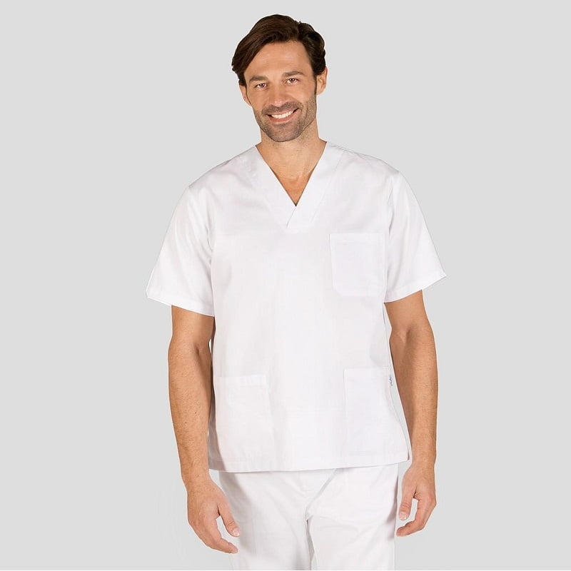 Casaque médicale unisexe sergé col v Gary's