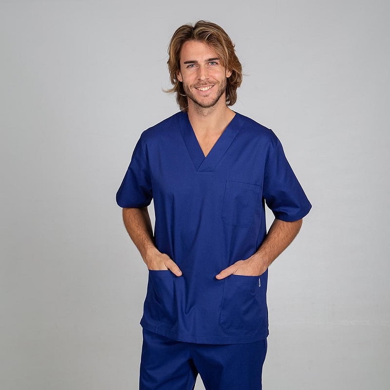 Casaque médicale unisexe sergé col v Gary's