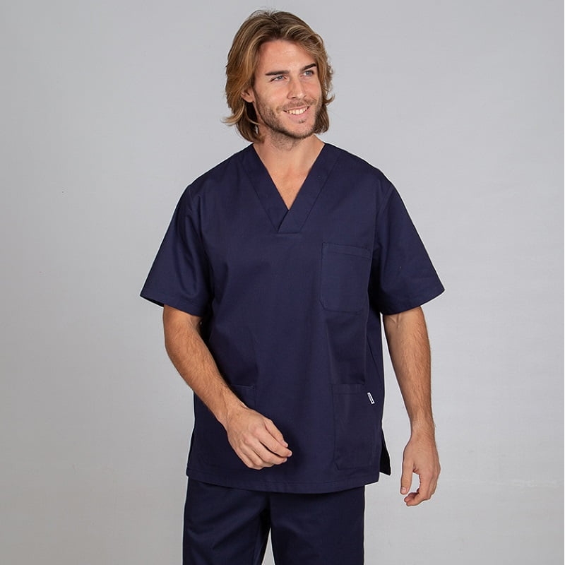 Casaque médicale unisexe sergé col v Gary's